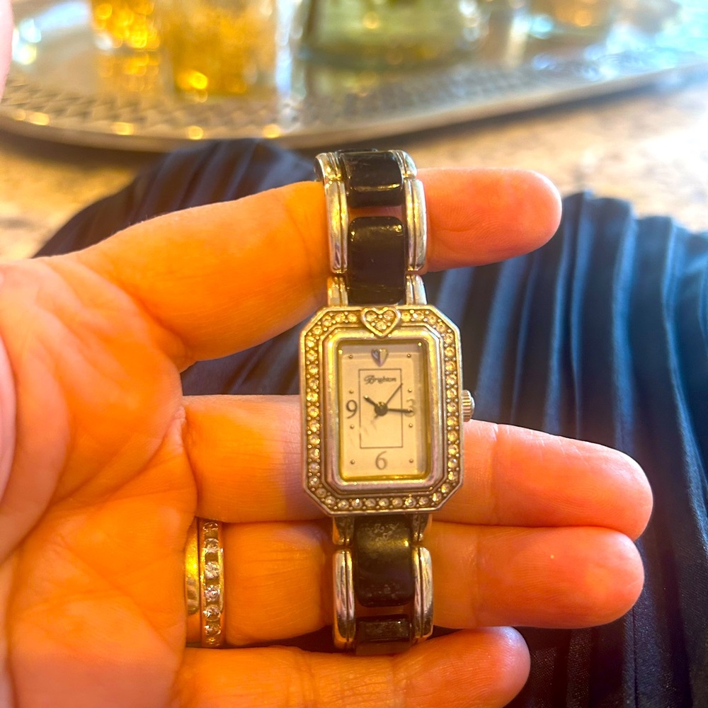 Brighton Black and Silver Watch!🤍💎🖤